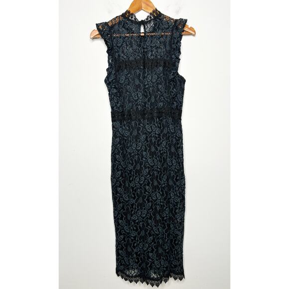 ZARA Lace Holiday Dress Womens Large Special Occasion Wedding Guest Elegant Chic - Picture 9 of 11
